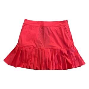 Women's Pink Pleated Golf Skort
